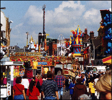 Pinner Fair 2000 from Bridge Street looking towards the police station