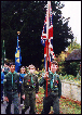 Pinner Scouts and Guides leaving the 2000 memorial service
